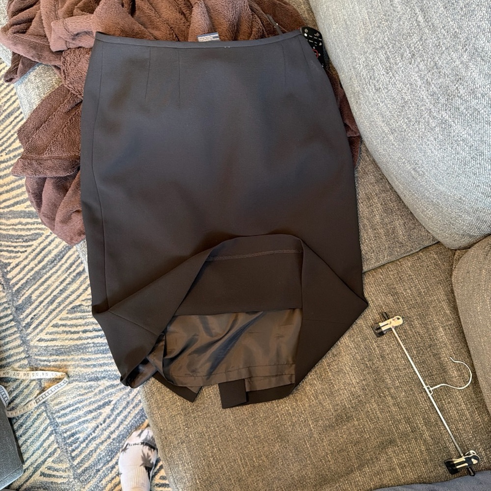 Corpcore Office Siren Classic Normcore Y2k Jones Wear Suit 8 Pencil Skirt Black - Picture 5 of 6